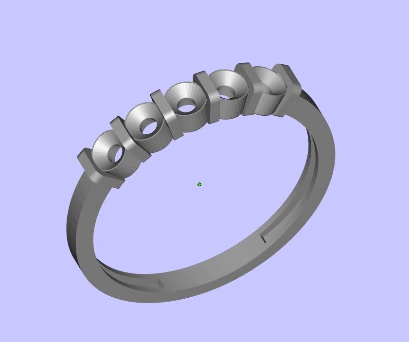 Minimal Ring 3D print model_1