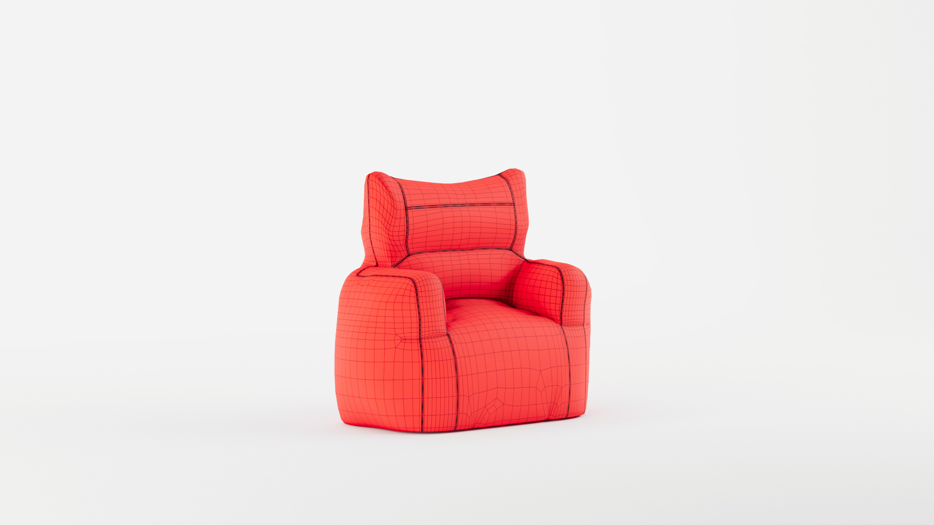 Bean Bag Chair 3D model_10