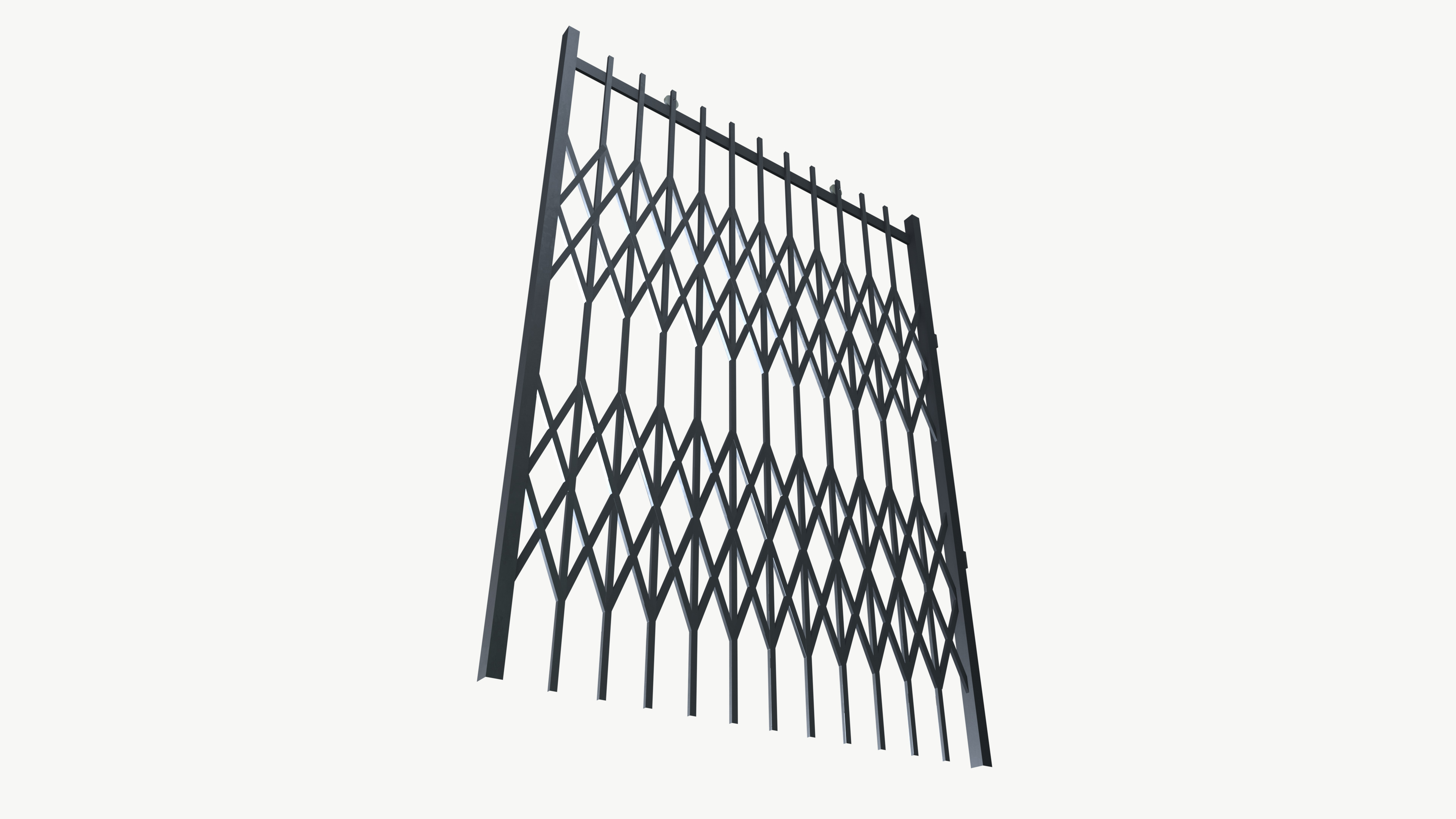 Sliding Gate 3D model_4