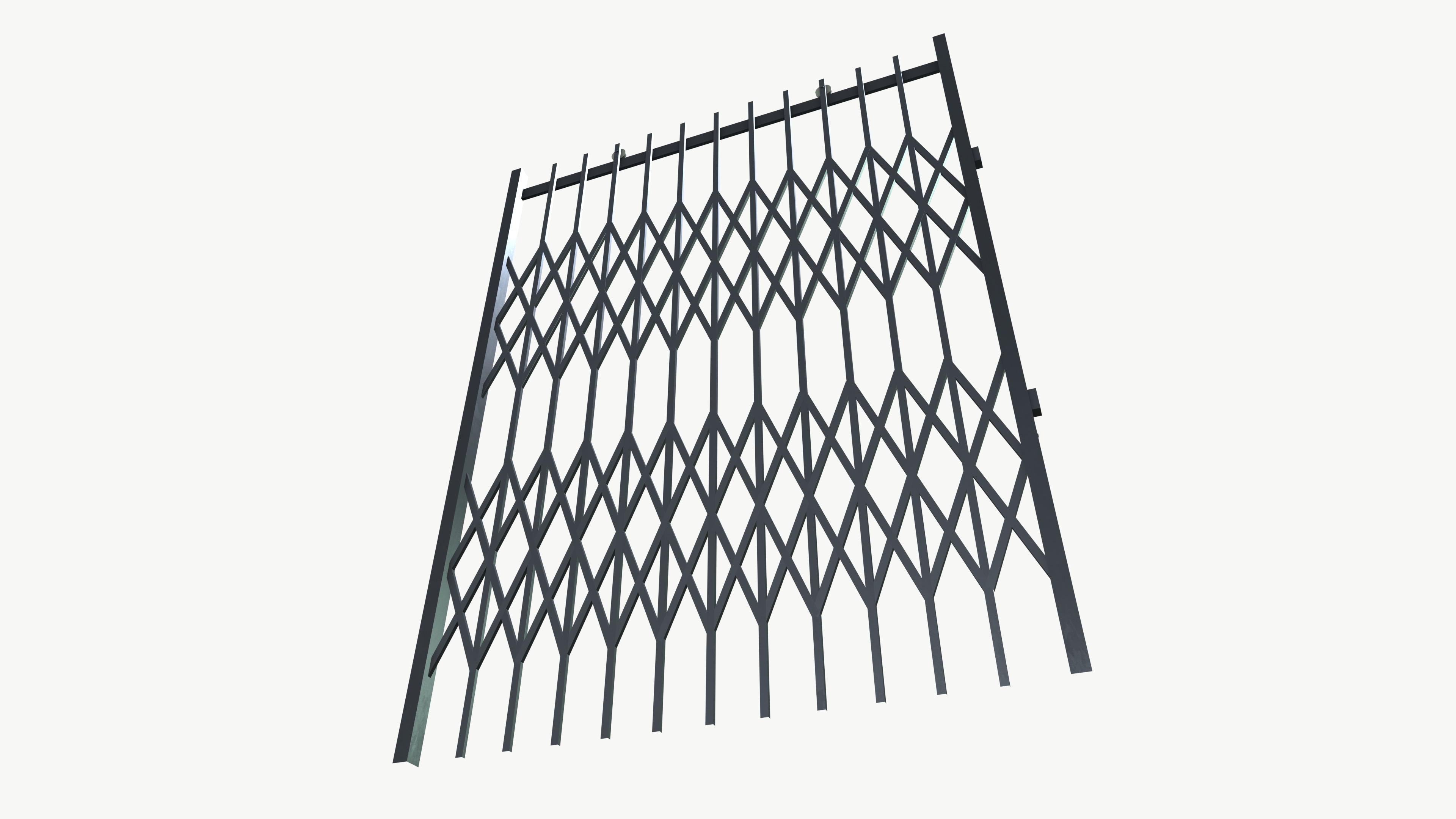 Sliding Gate 3D model_3
