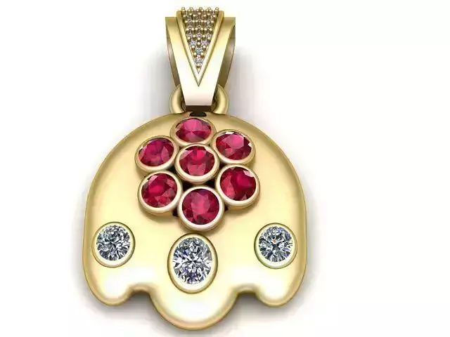  Lakshmi PENDANT 3D PRINTABLE MODEL 