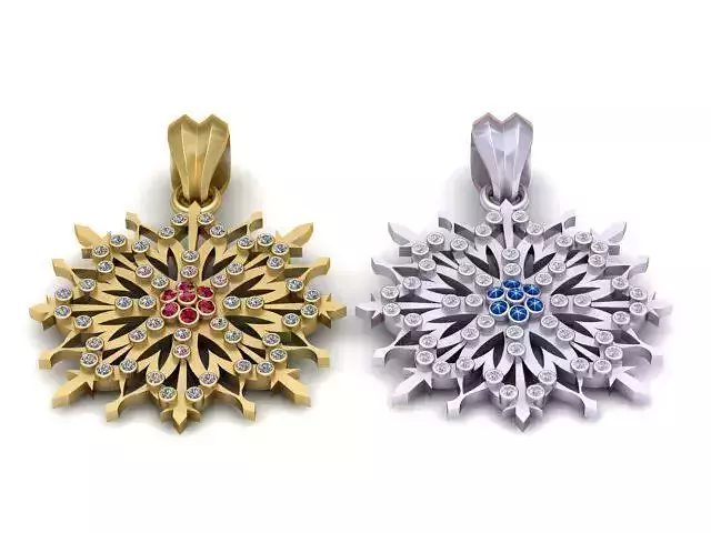 LONAGO Sunflower  PENDANT 3D PRINTABLE MODEL 