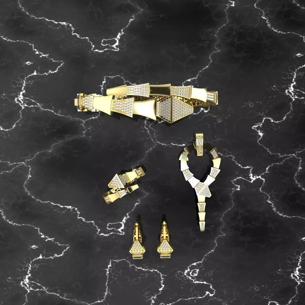 bulgari set 3D print model_0