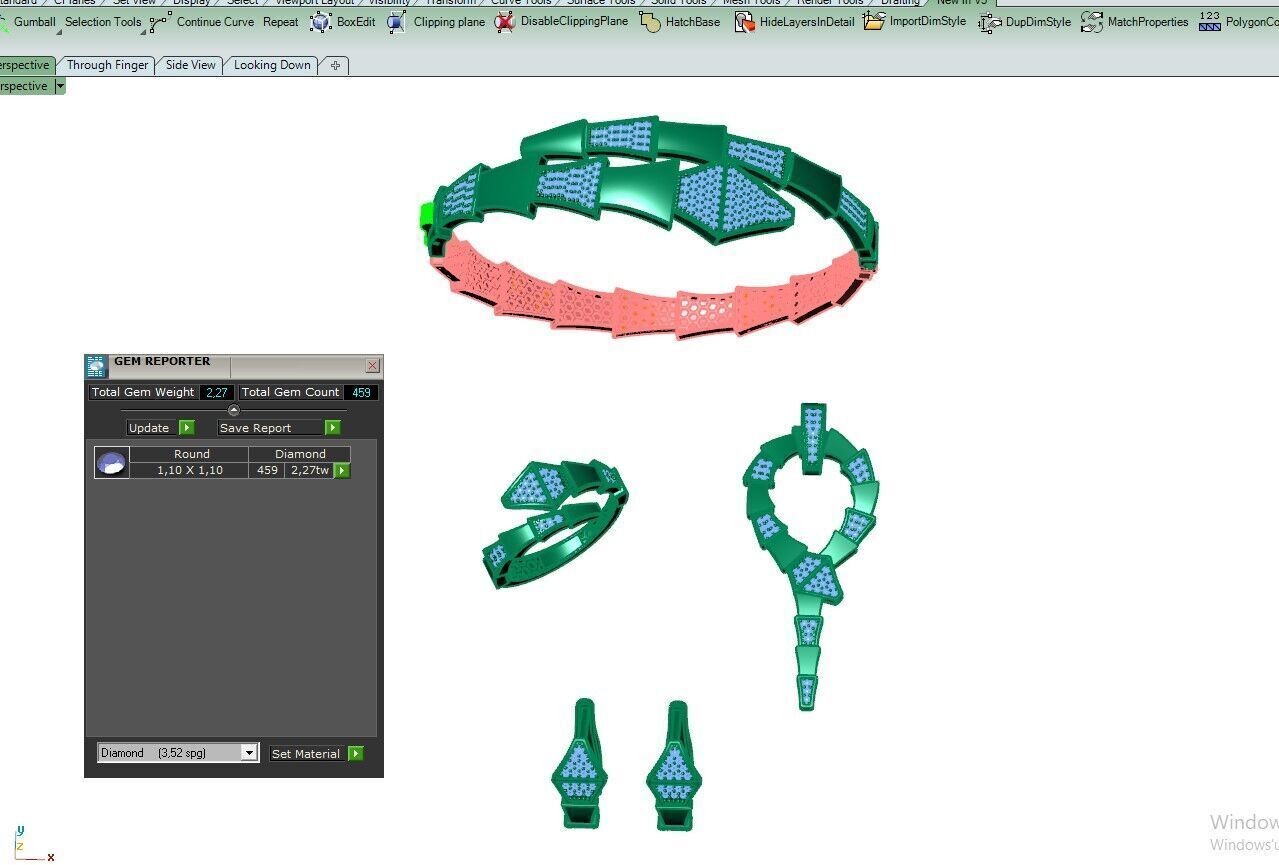 bulgari set 3D print model_4
