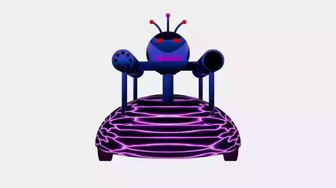 HyperTurret Insect Robot 3D Model Low-poly 3D model