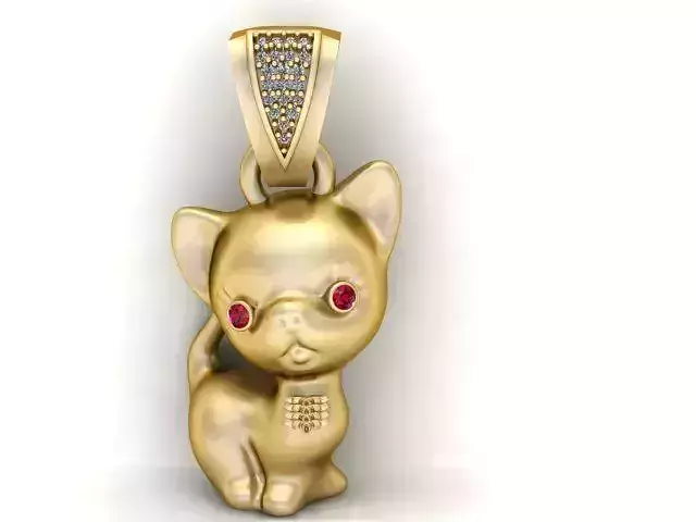 CAT CHARM PANDANT 3D PRIENTABLE MODEL