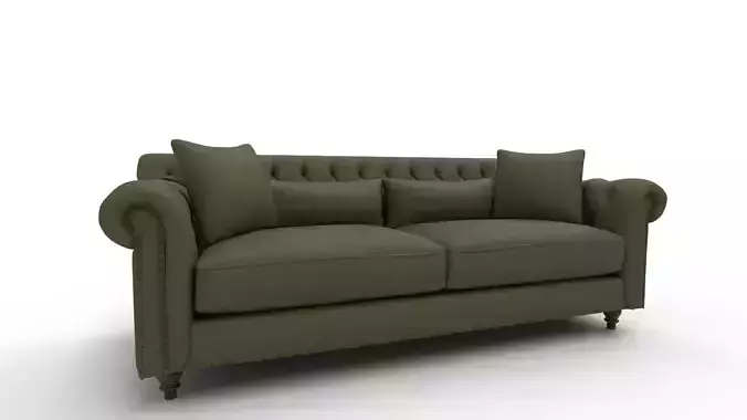 Eva Green Velvet Sofa
