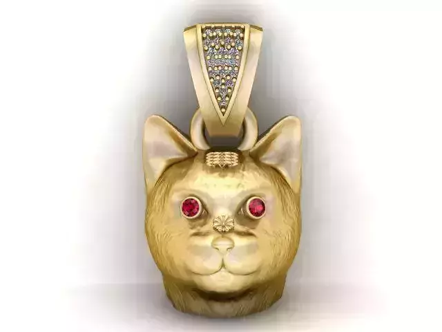  stylish dog PANDANT 3D PRIENTABLE MODEL