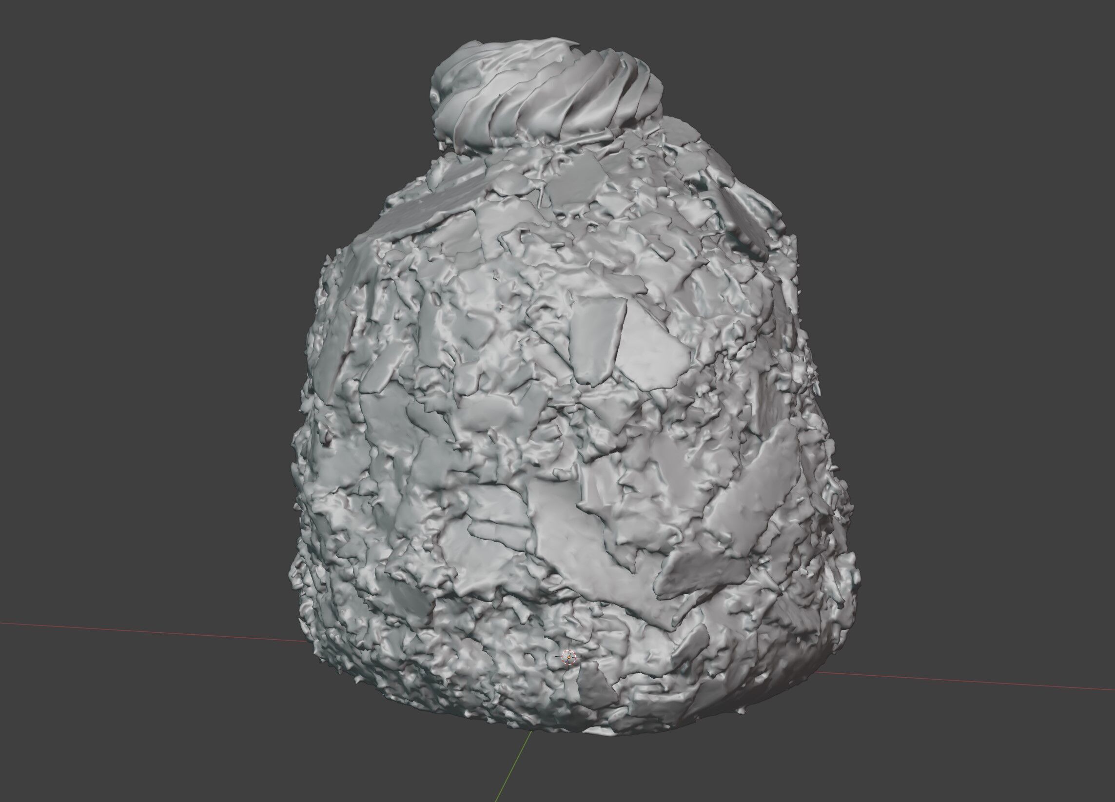 cake white chocolate 3D model_5