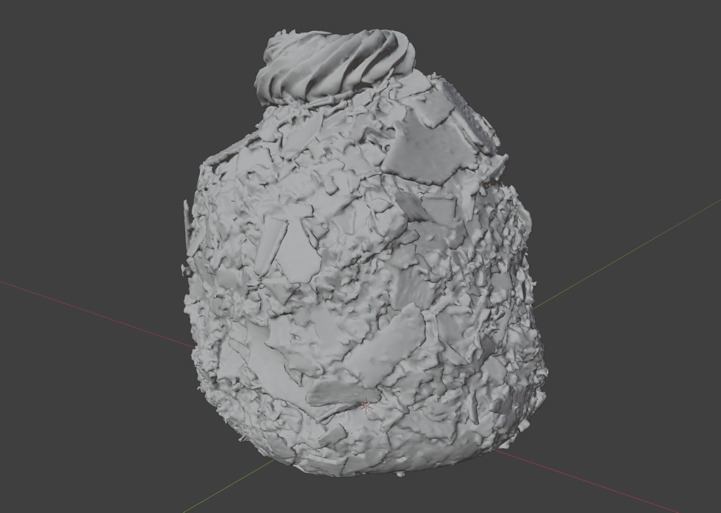 cake white chocolate 3D model_6