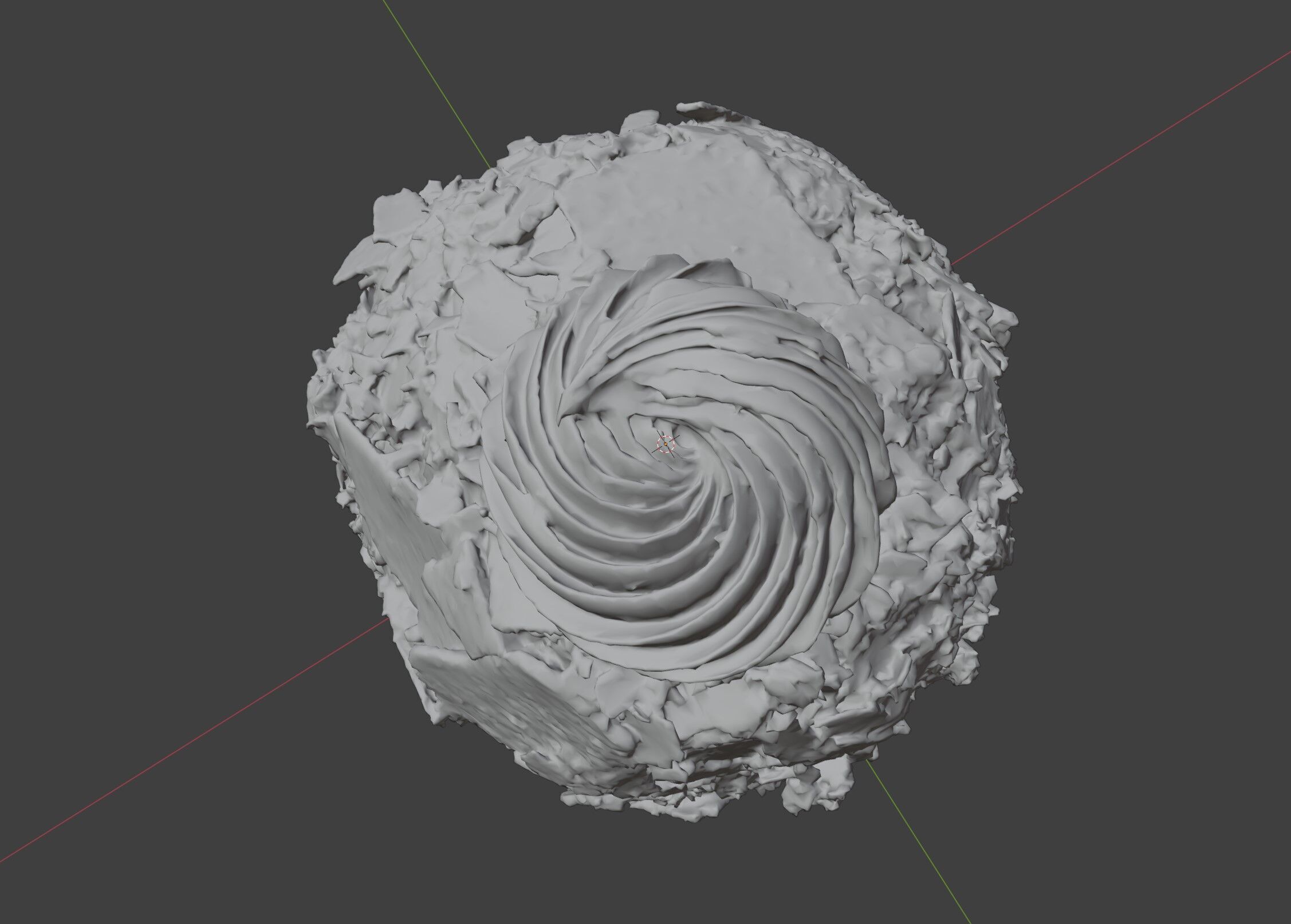 cake white chocolate 3D model_9