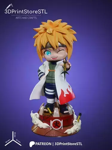 Namikaze Minato Chibi From Naruto - Anime Fan - STL Files