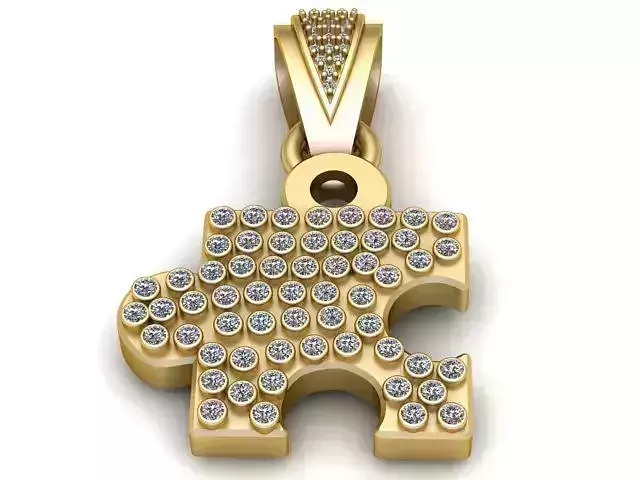  Puzzle  PANDANT 3D PRIENTABLE MODEL