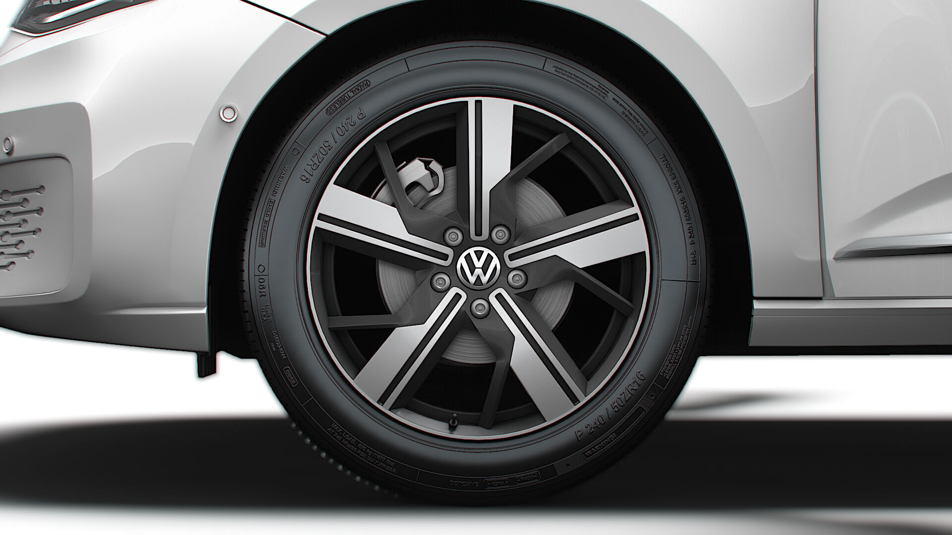 VW Caddy Cargo LWB Valve HQ Interior 2025 3D model_28