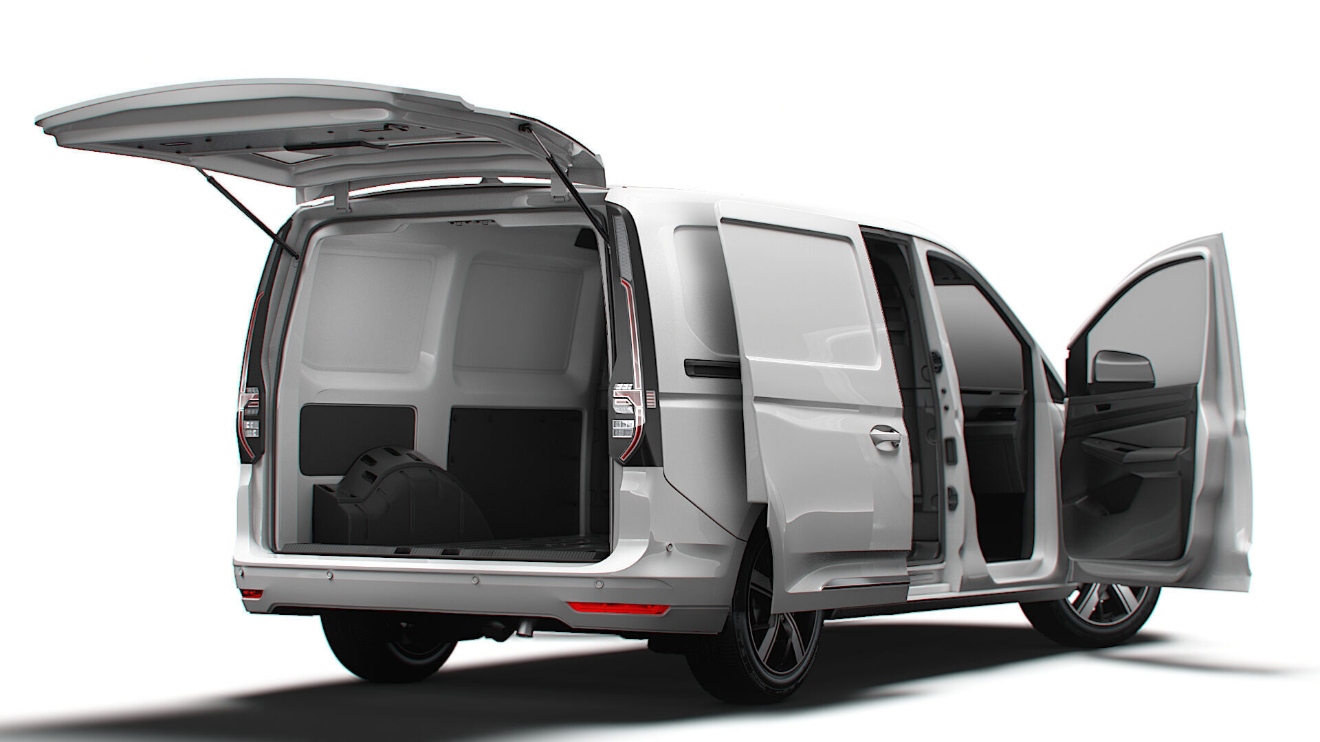 VW Caddy Cargo LWB Valve HQ Interior 2025 3D model_7