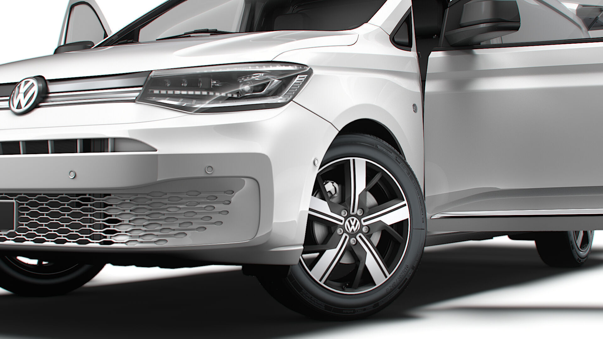 VW Caddy Cargo LWB Valve HQ Interior 2025 3D model_9