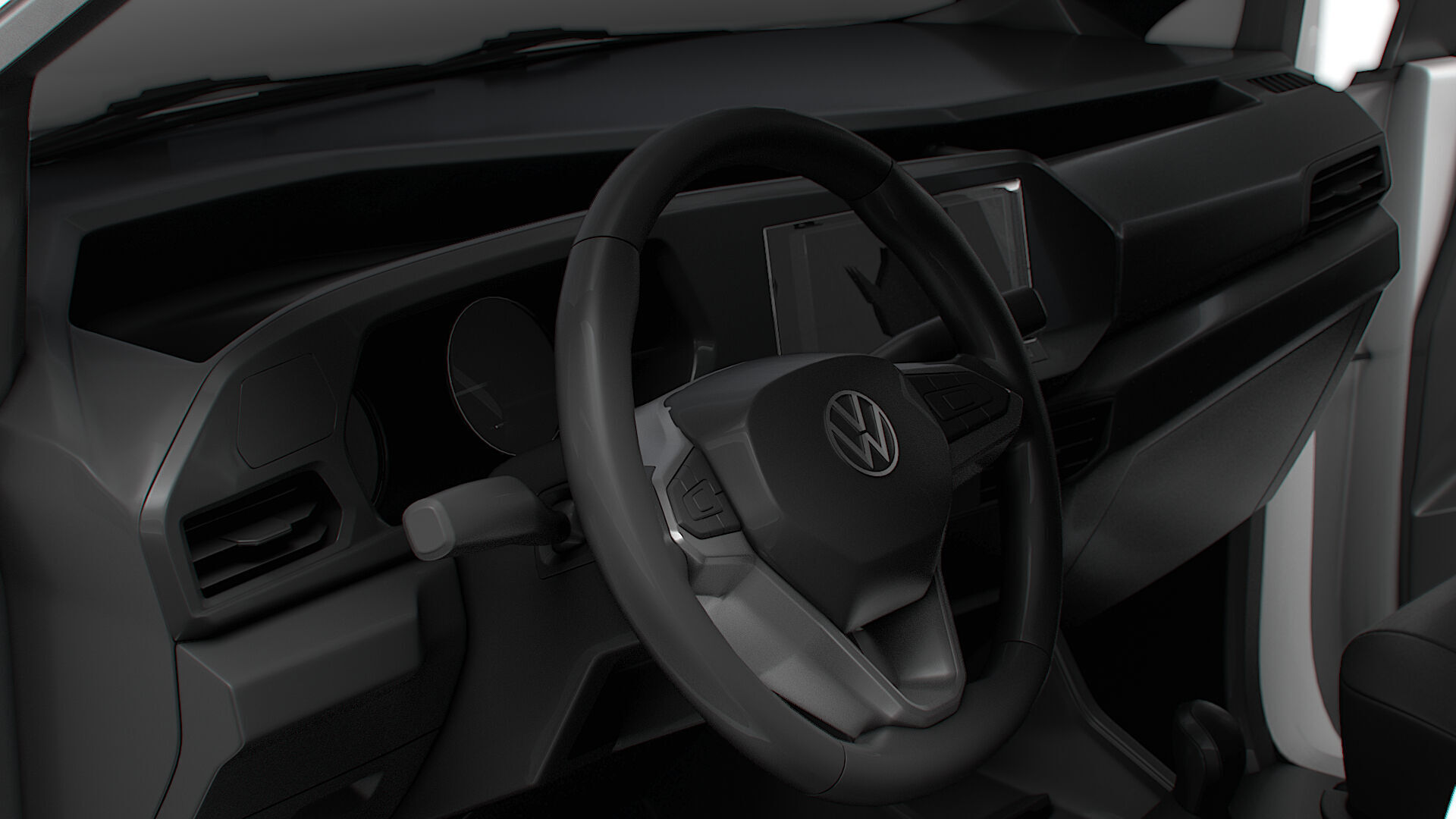 VW Caddy Cargo LWB Valve HQ Interior 2025 3D model_8