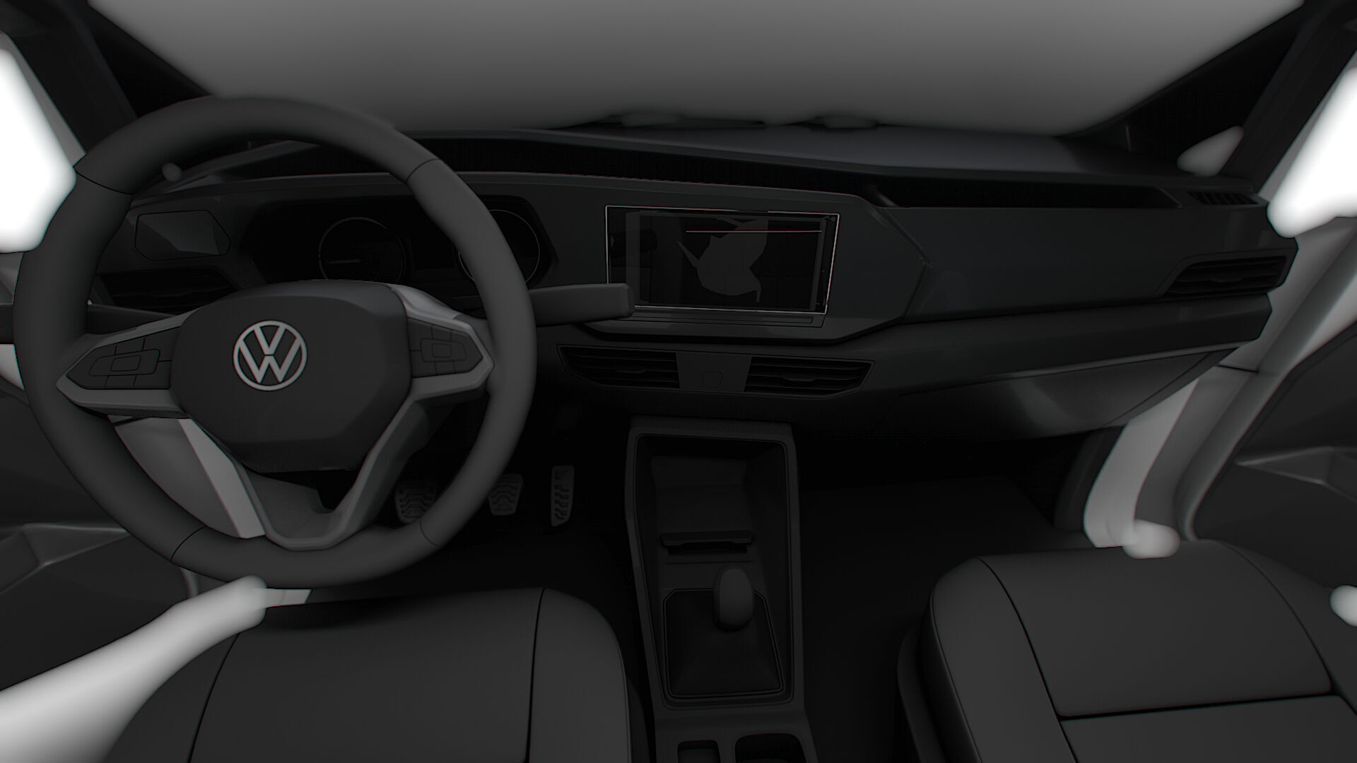 VW Caddy Cargo LWB Valve HQ Interior 2025 3D model_12