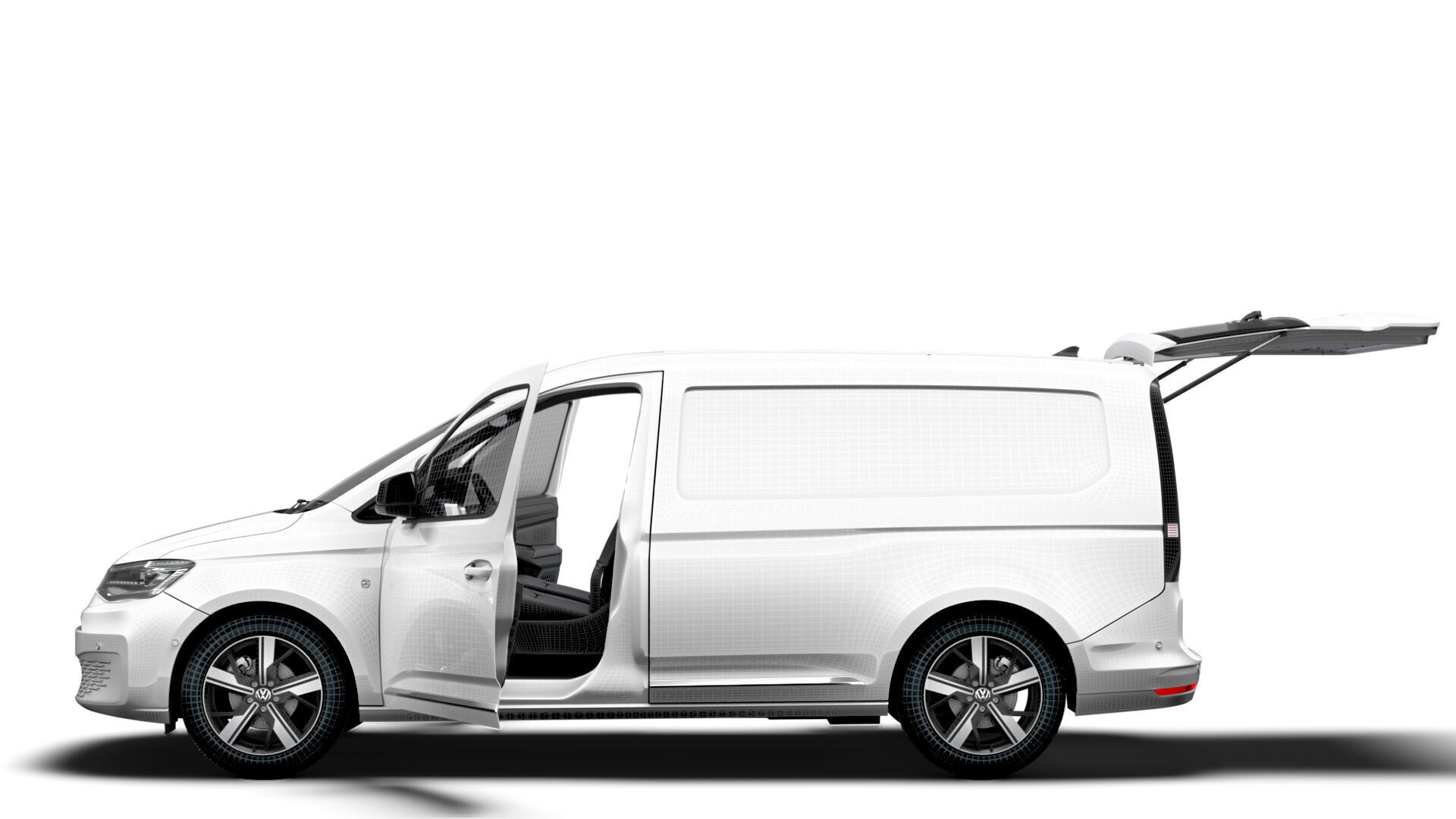 VW Caddy Cargo LWB Valve HQ Interior 2025 3D model_3