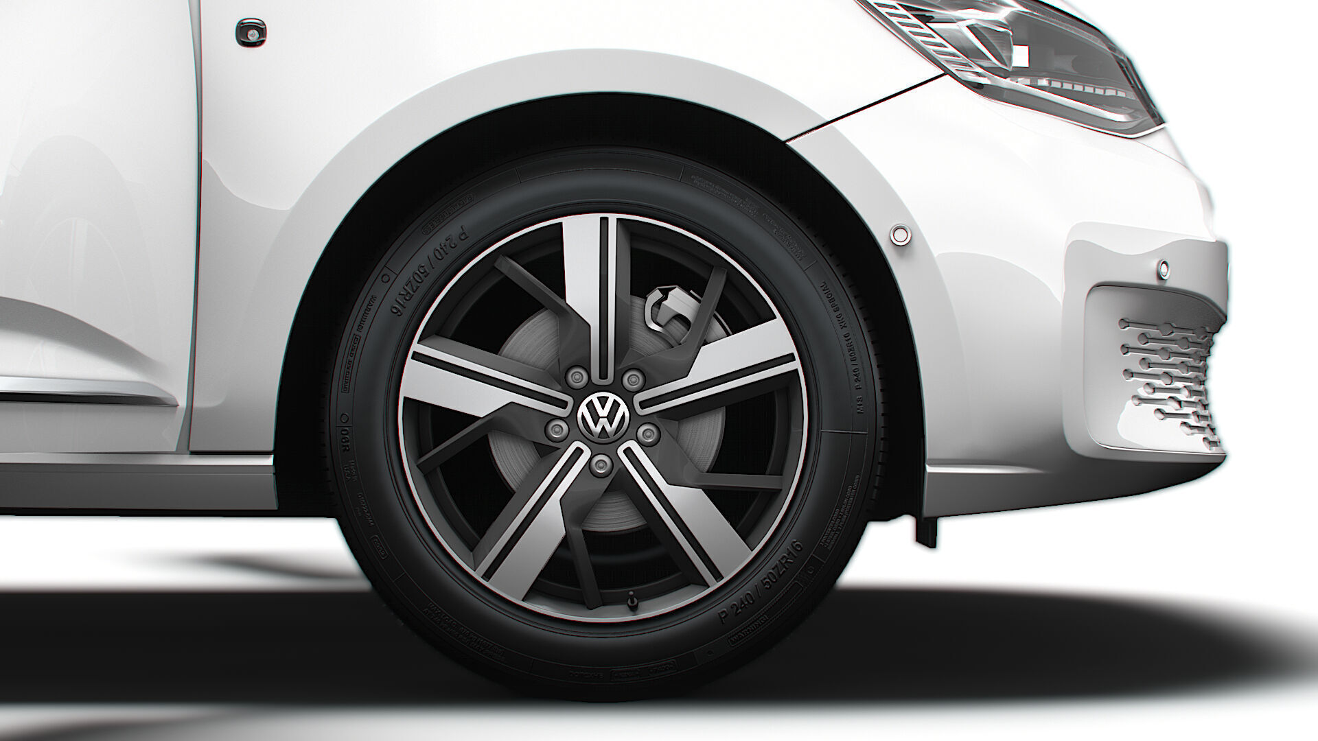 VW Caddy Cargo LWB Valve HQ Interior 2025 3D model_26