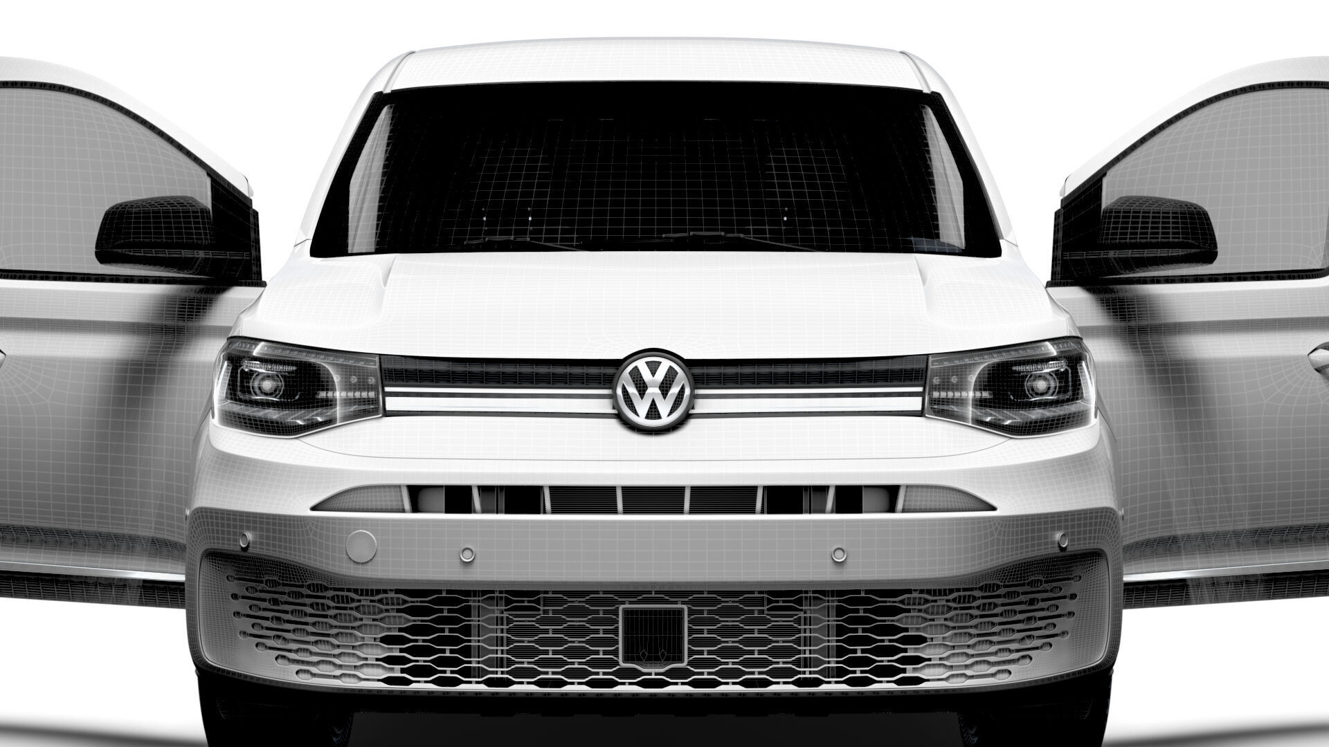 VW Caddy Cargo LWB Valve HQ Interior 2025 3D model_6