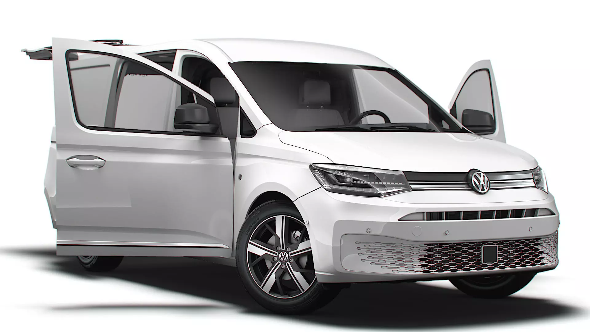 VW Caddy Cargo LWB Valve HQ Interior 2025 3D model_0