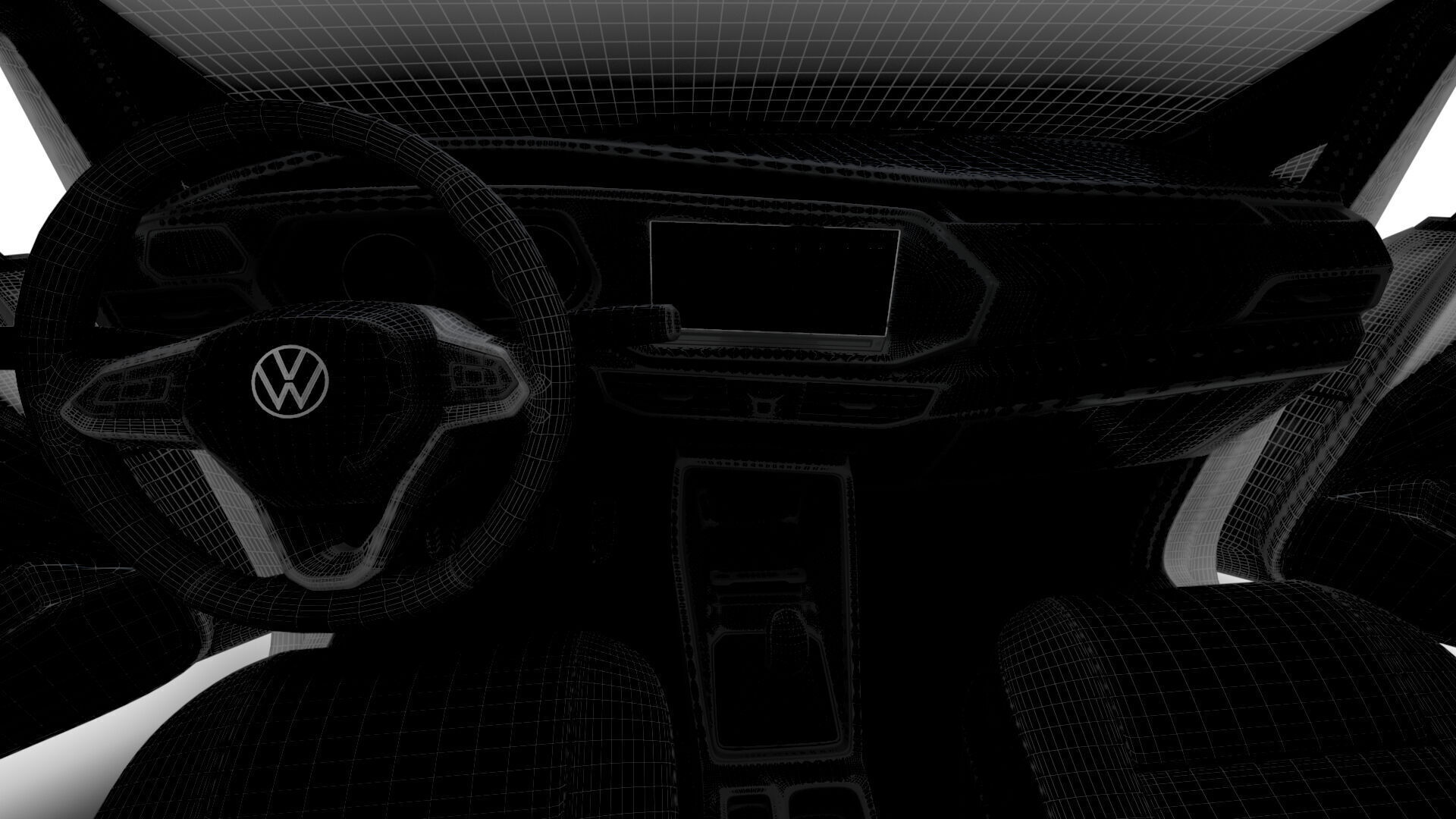 VW Caddy Cargo LWB Valve HQ Interior 2025 3D model_23