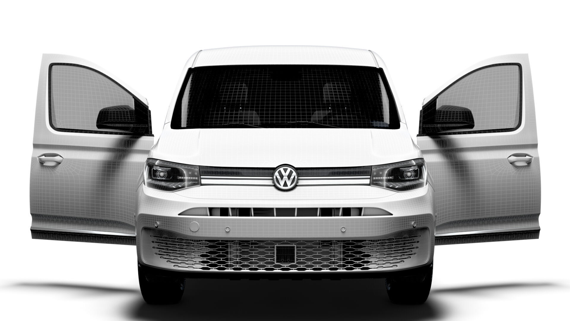 VW Caddy Cargo LWB Valve HQ Interior 2025 3D model_5