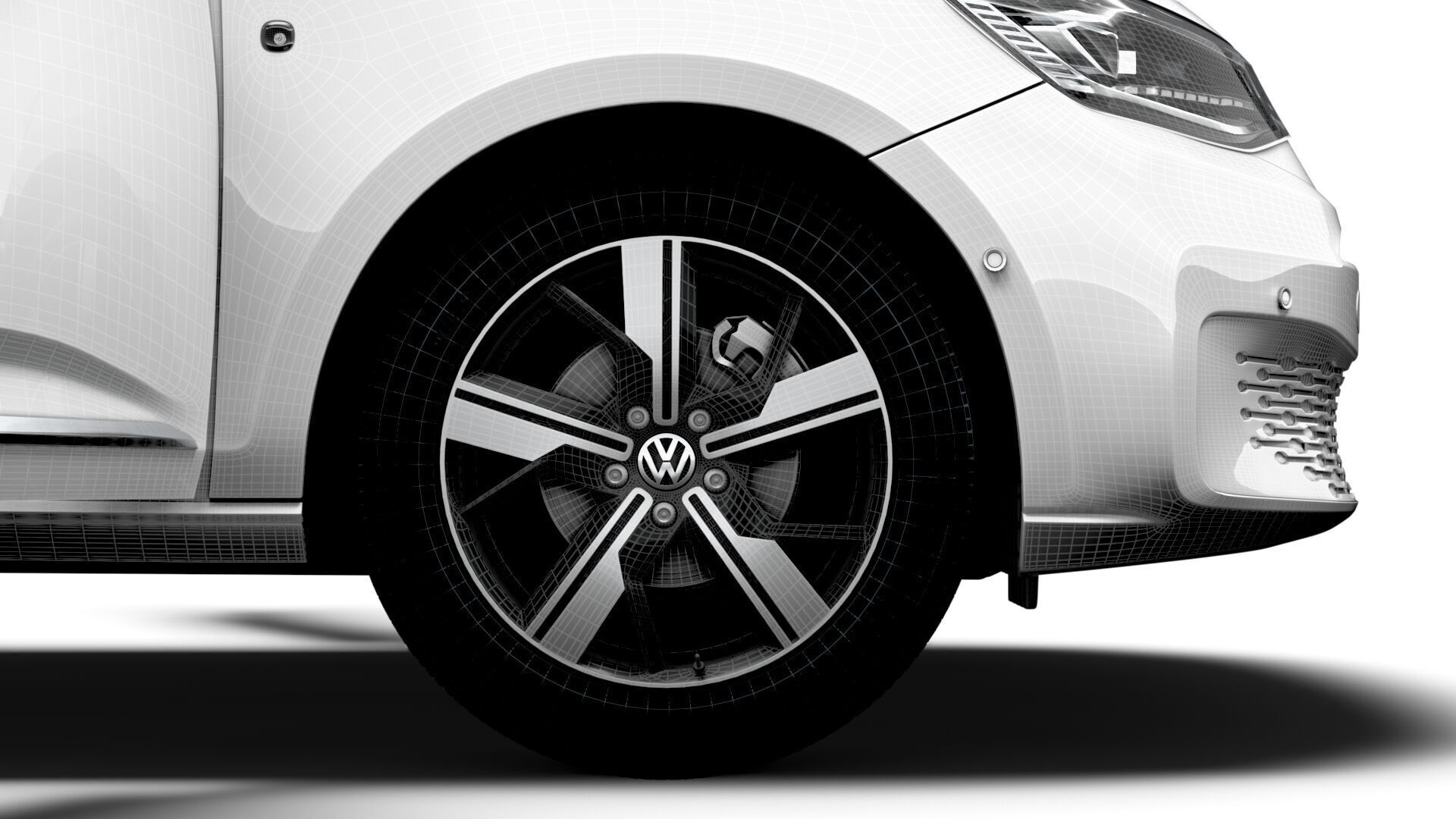 VW Caddy Cargo LWB Valve HQ Interior 2025 3D model_27