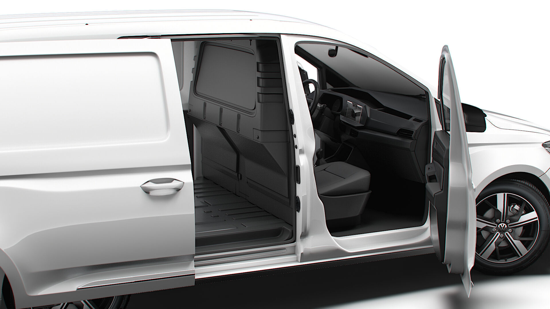 VW Caddy Cargo LWB Valve HQ Interior 2025 3D model_4