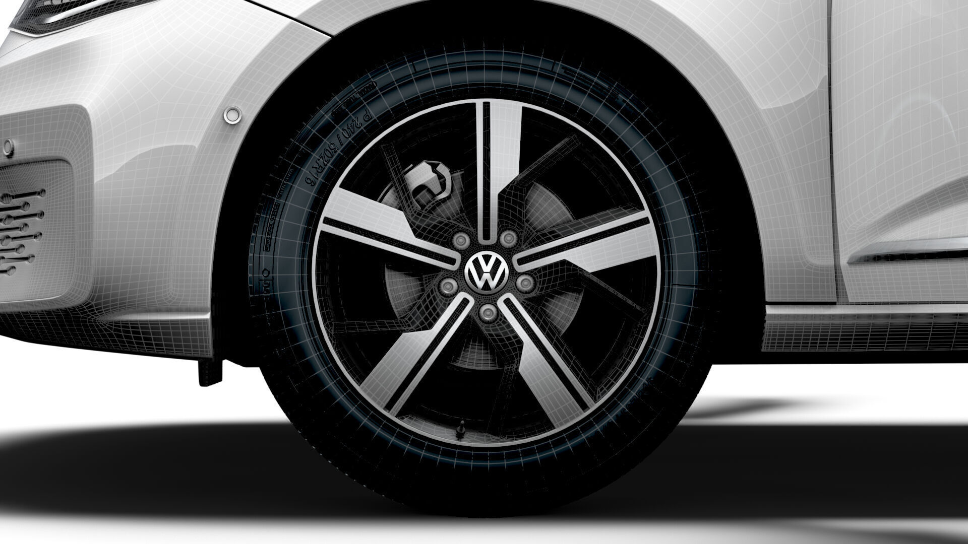 VW Caddy Cargo LWB Valve HQ Interior 2025 3D model_19