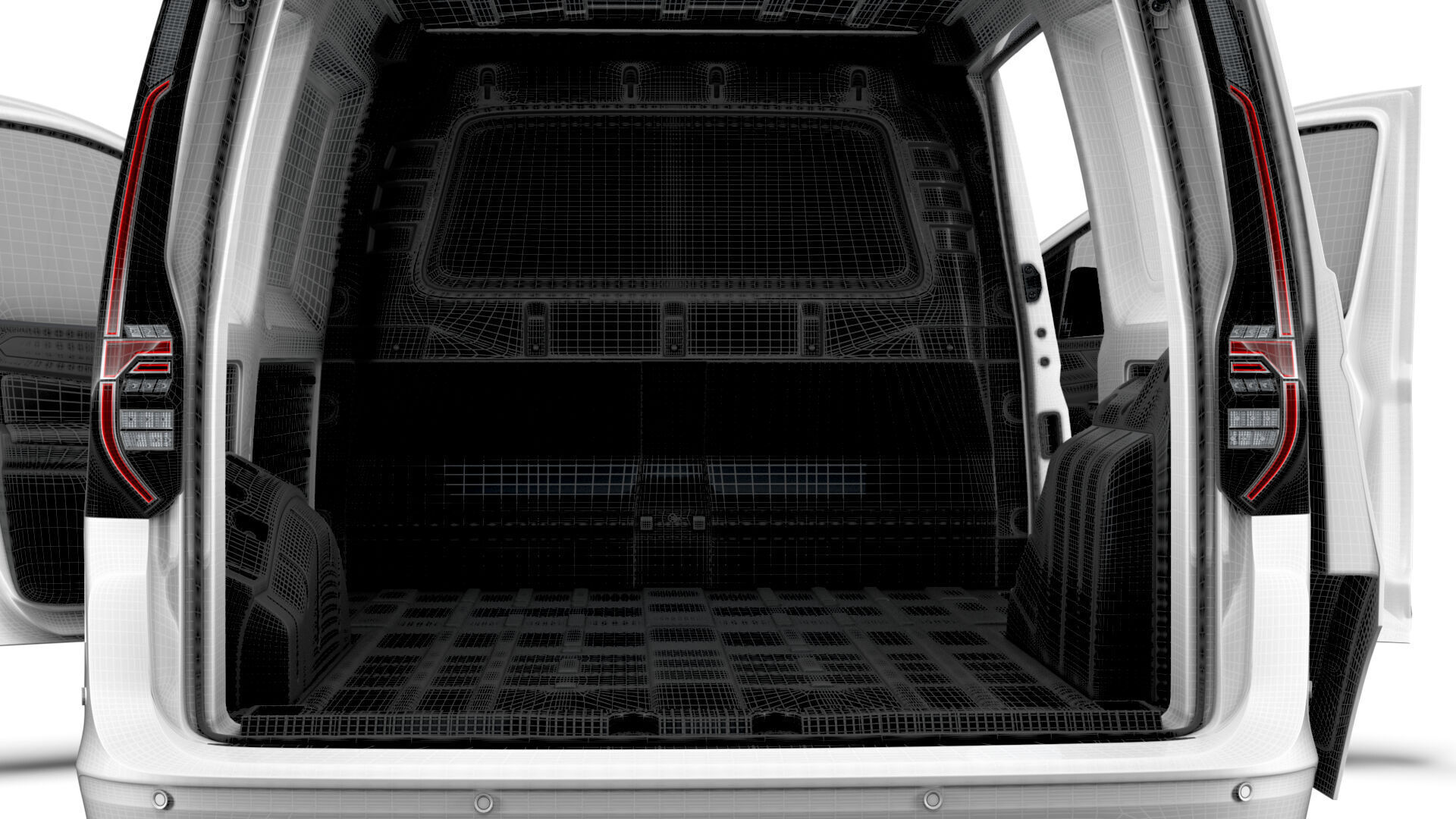 VW Caddy Cargo LWB Valve HQ Interior 2025 3D model_21