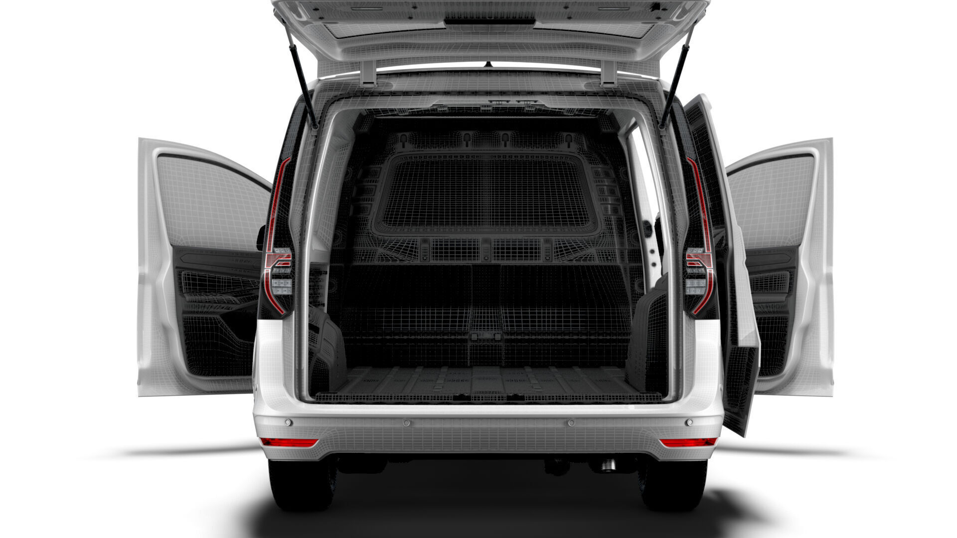 VW Caddy Cargo LWB Valve HQ Interior 2025 3D model_14