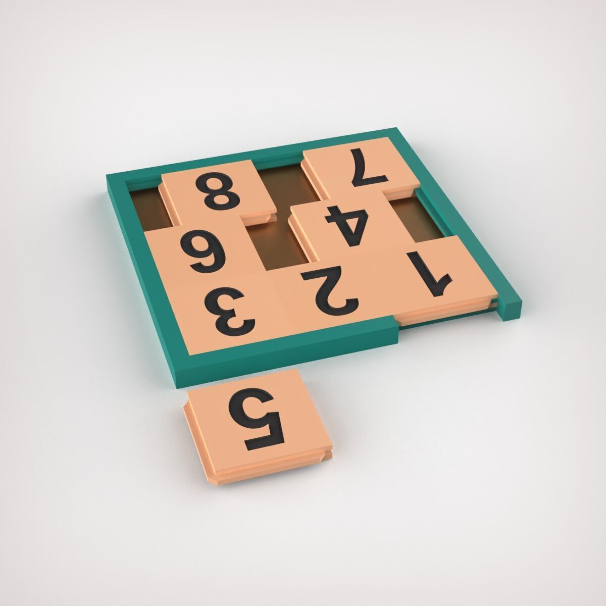 Sliding Puzzle 3D print model_7