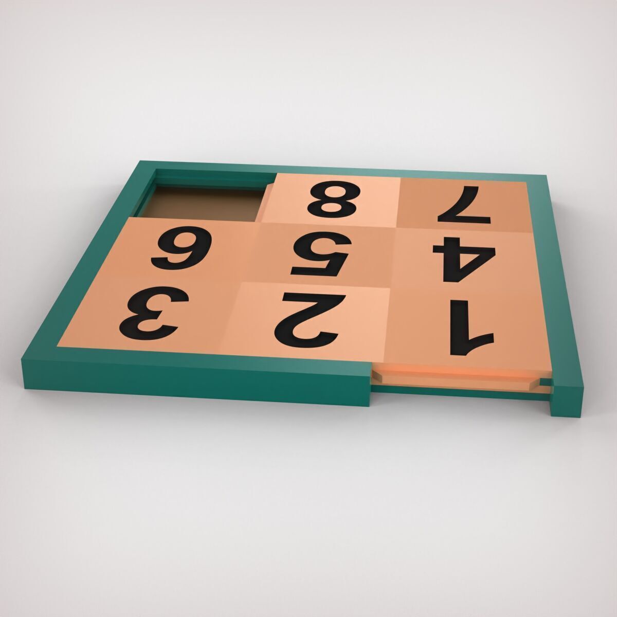 Sliding Puzzle 3D print model_8