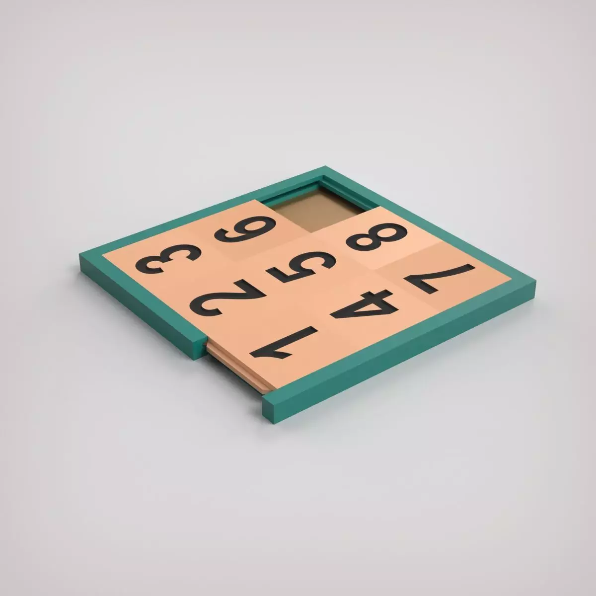 Sliding Puzzle 3D print model_0