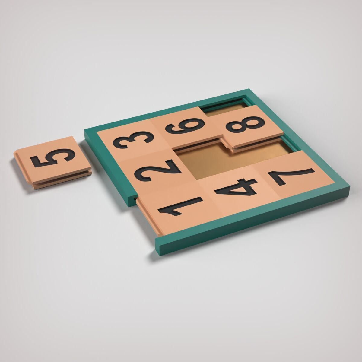 Sliding Puzzle 3D print model_5
