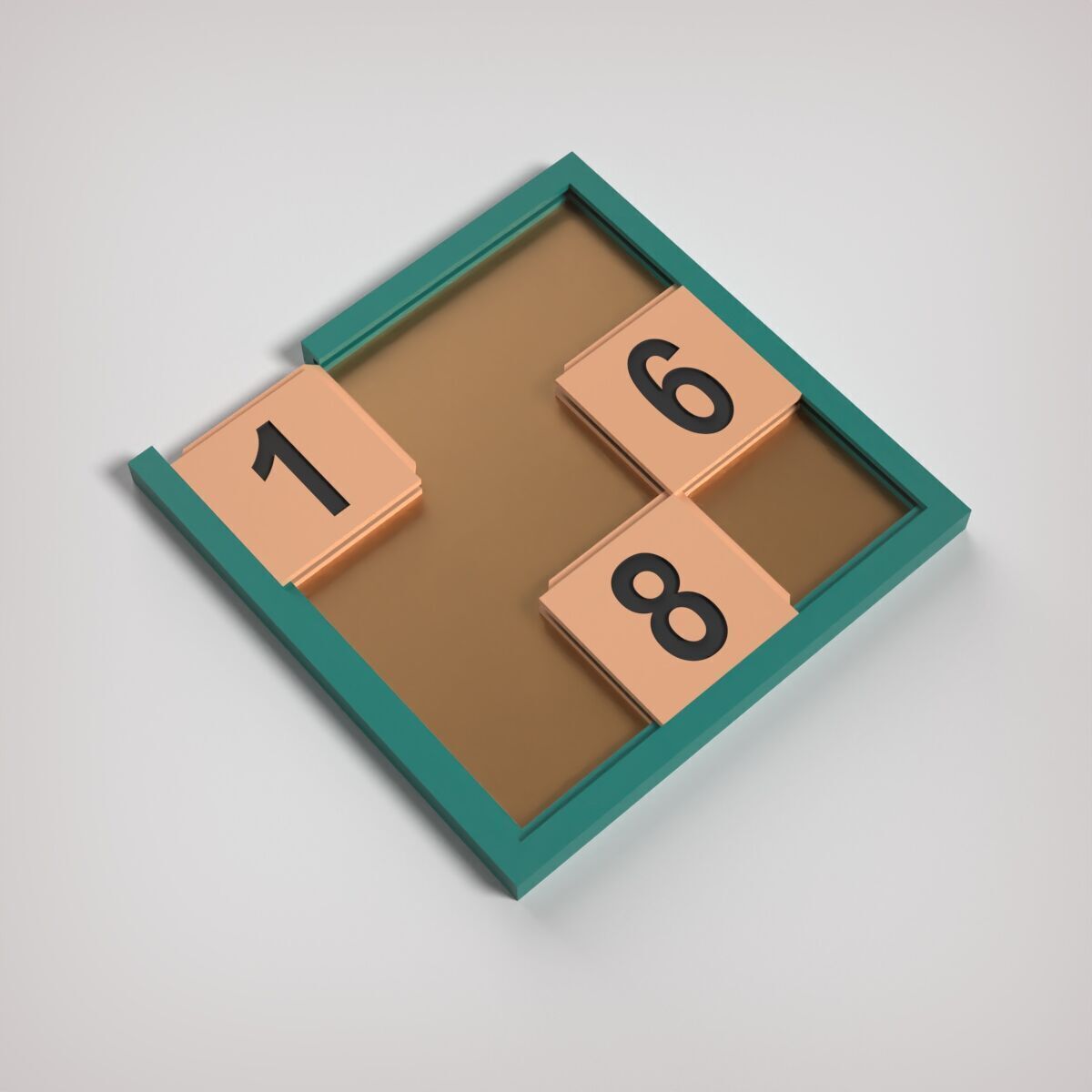 Sliding Puzzle 3D print model_4