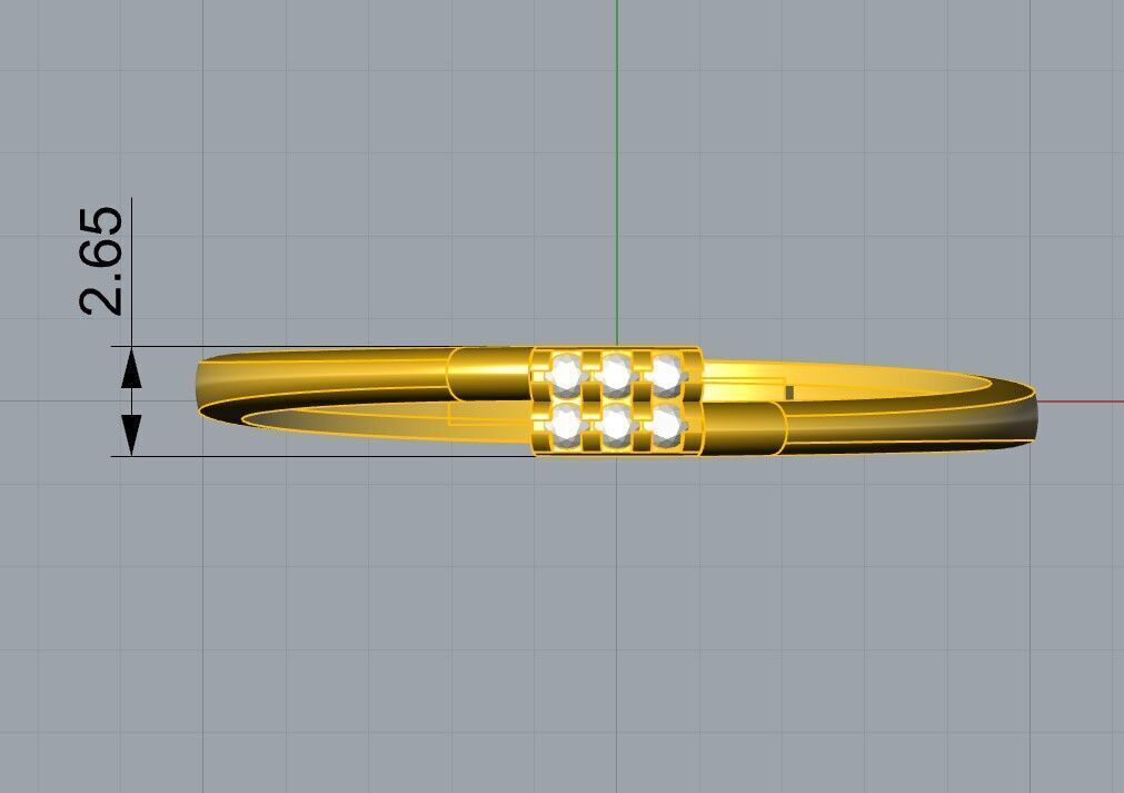 Minimal Ring 3D print model_2