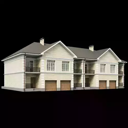 Town house 3 3D model