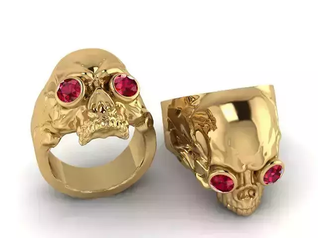 Skull Ring  PANDANT 3D PRIENTABLE MODEL