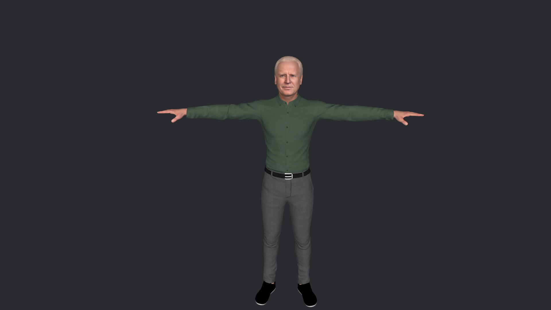 Joe Biden Hyper Realistic Full Body  Rigged 3D Character 3D model_2