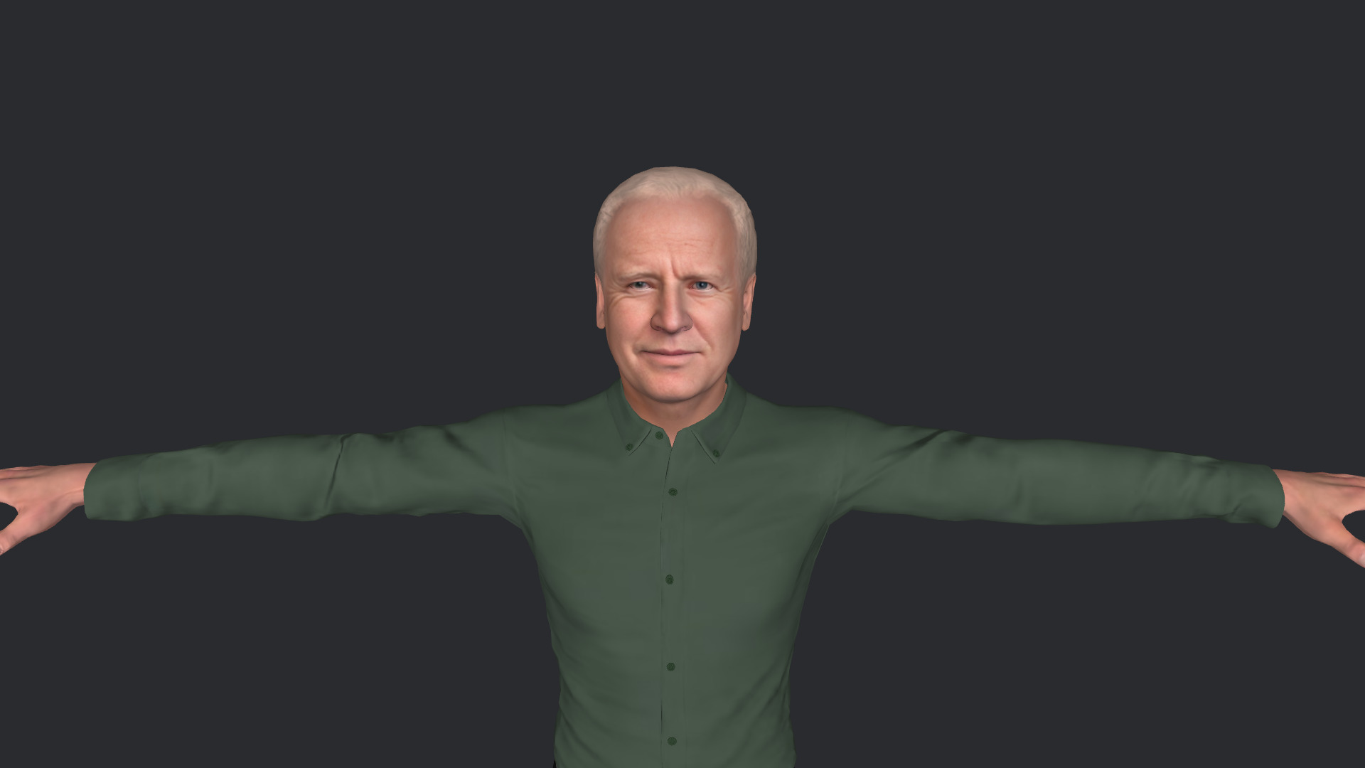 Joe Biden Hyper Realistic Full Body  Rigged 3D Character 3D model_5