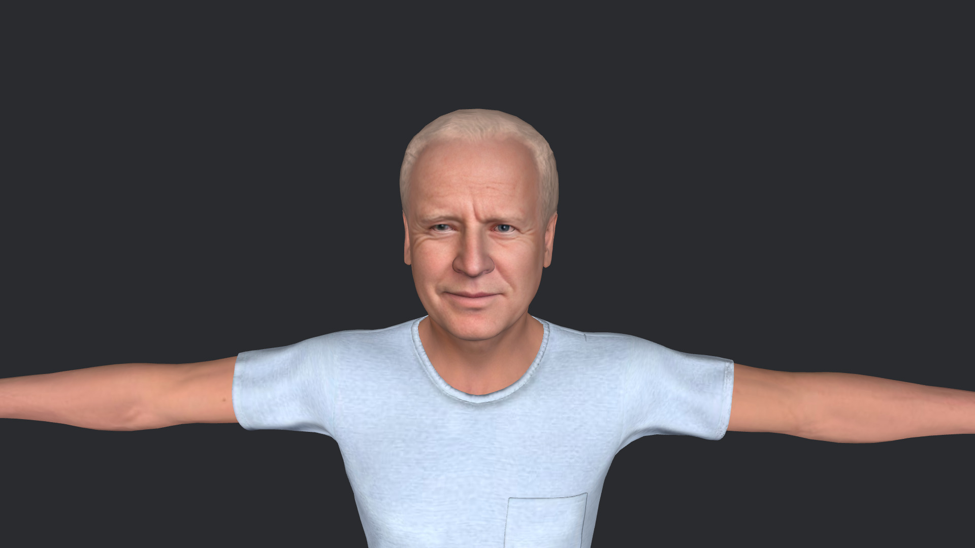 Joe Biden Hyper Realistic Full Body  Rigged 3D Character 3D model_4