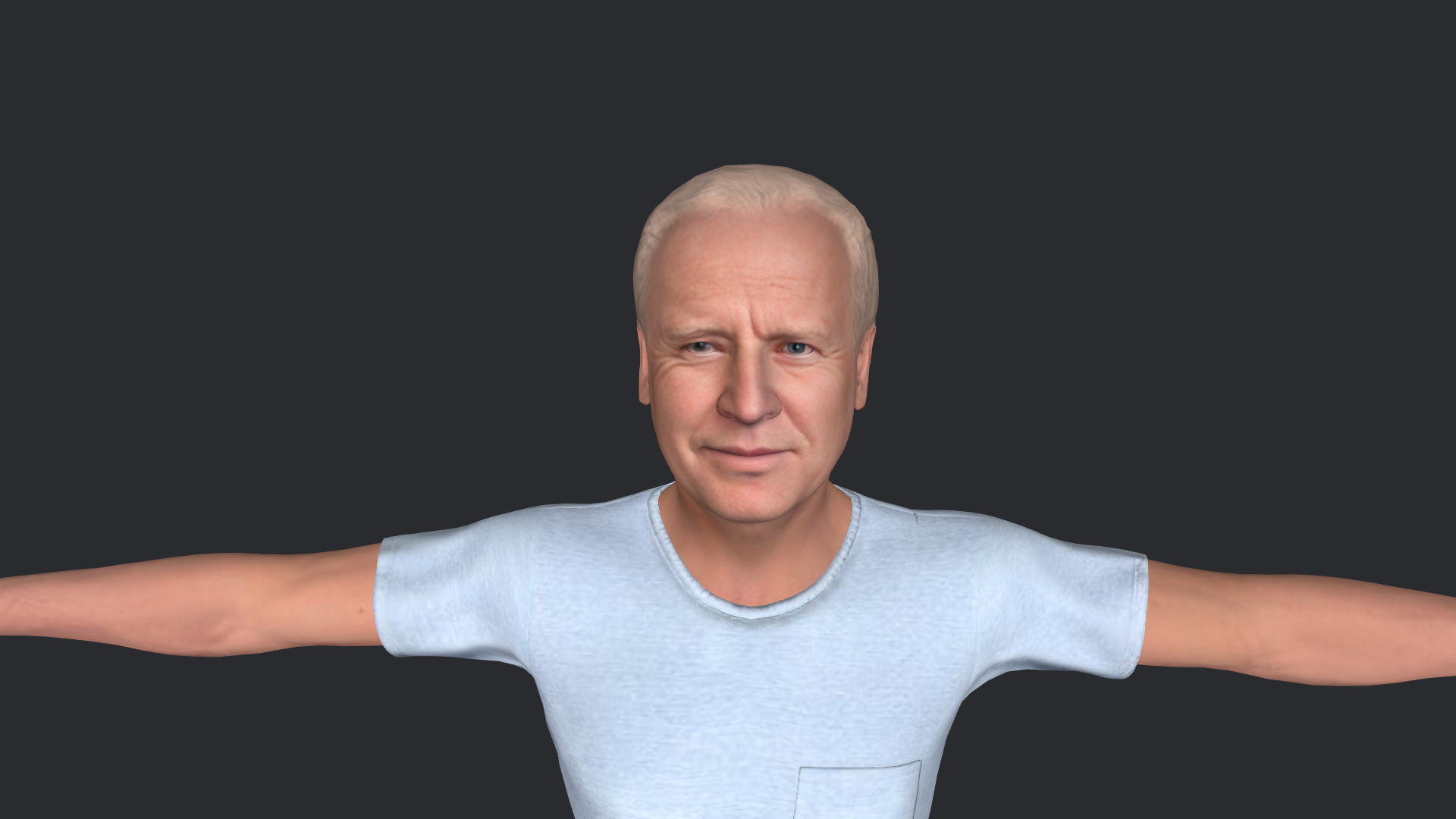 Joe Biden Hyper Realistic Full Body  Rigged 3D Character 3D model_3