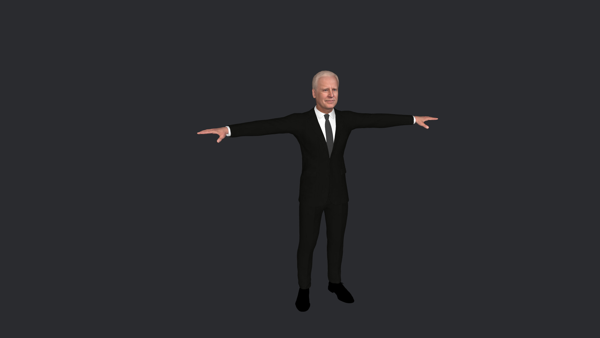 Joe Biden Hyper Realistic Full Body  Rigged 3D Character 3D model_13