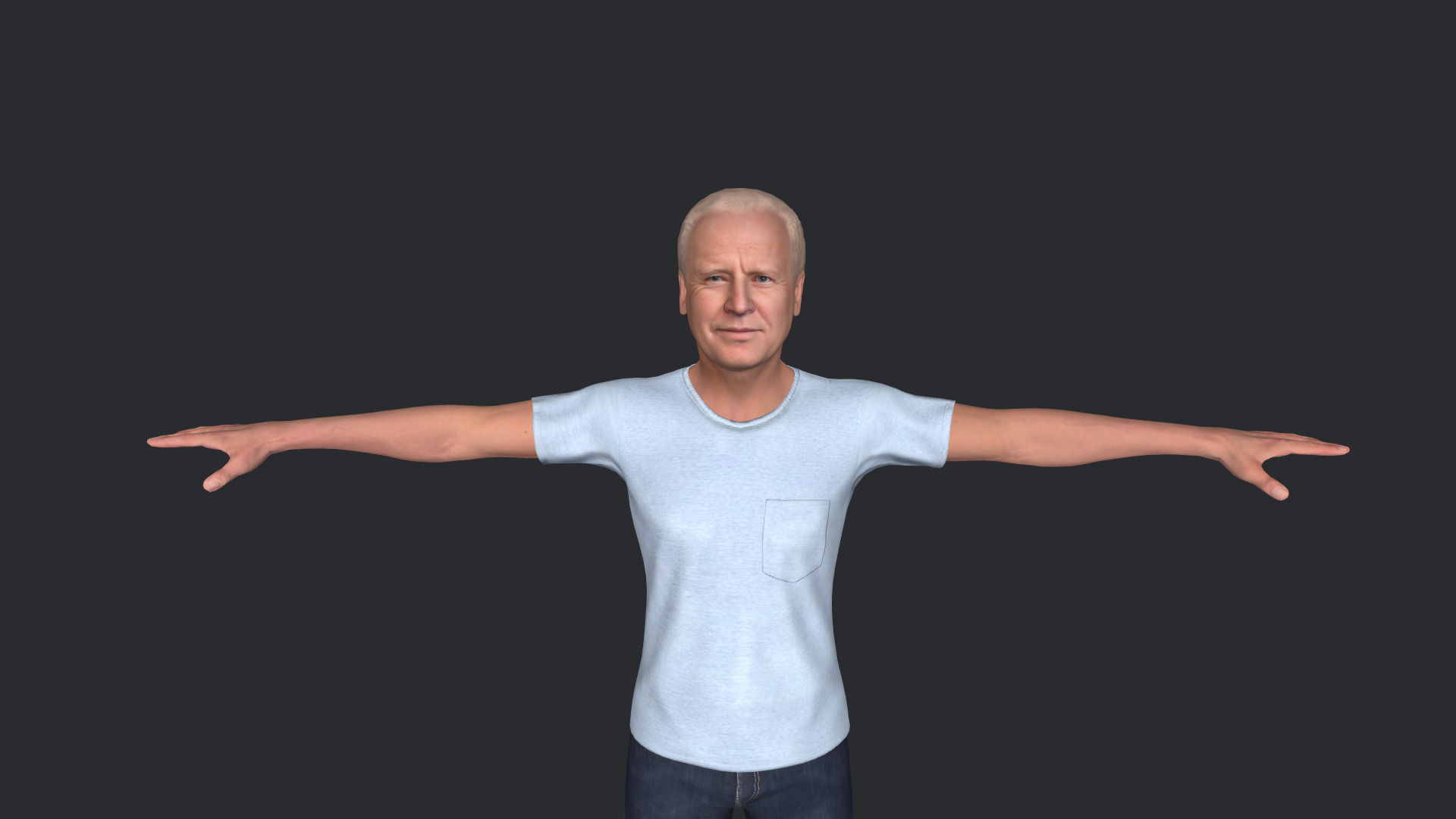 Joe Biden Hyper Realistic Full Body  Rigged 3D Character 3D model_6