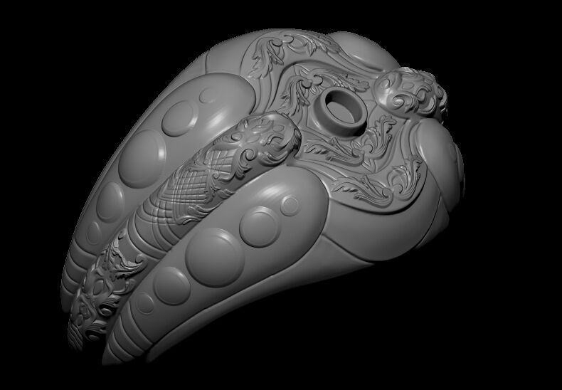 Ornament ring 4 3D print model_8