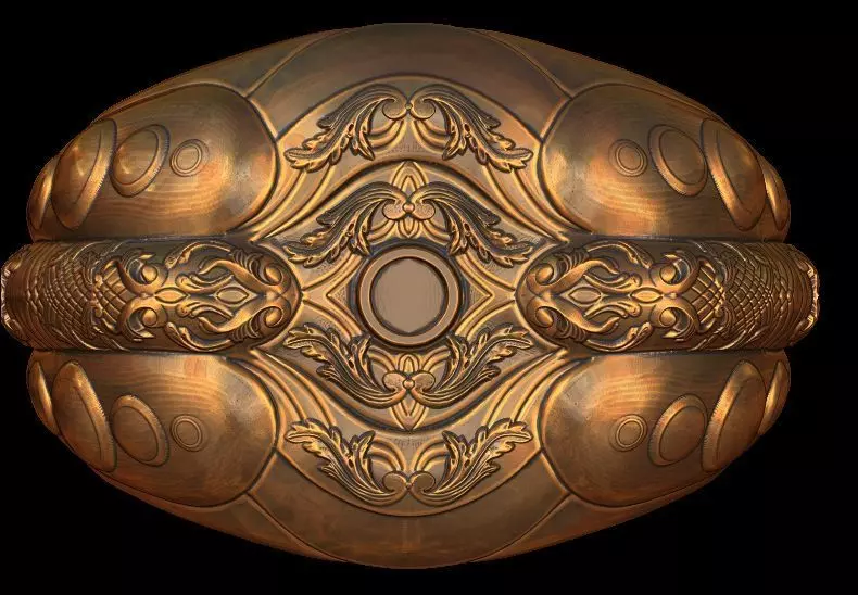 Ornament ring 4 3D print model_0