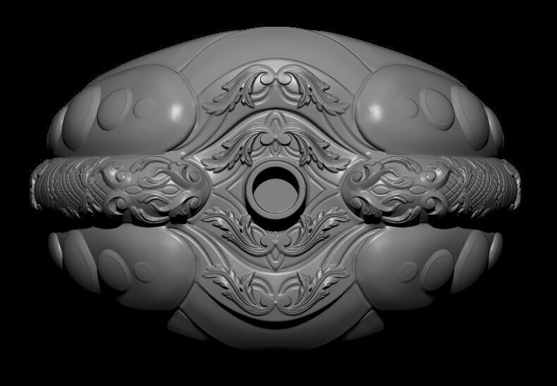 Ornament ring 4 3D print model_1